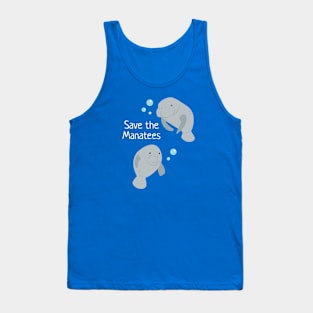 Save the Manatees Tank Top